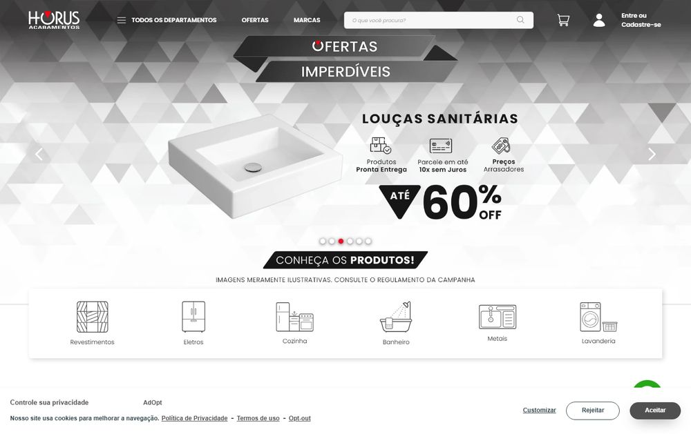 Home do site Horus Acabamentos