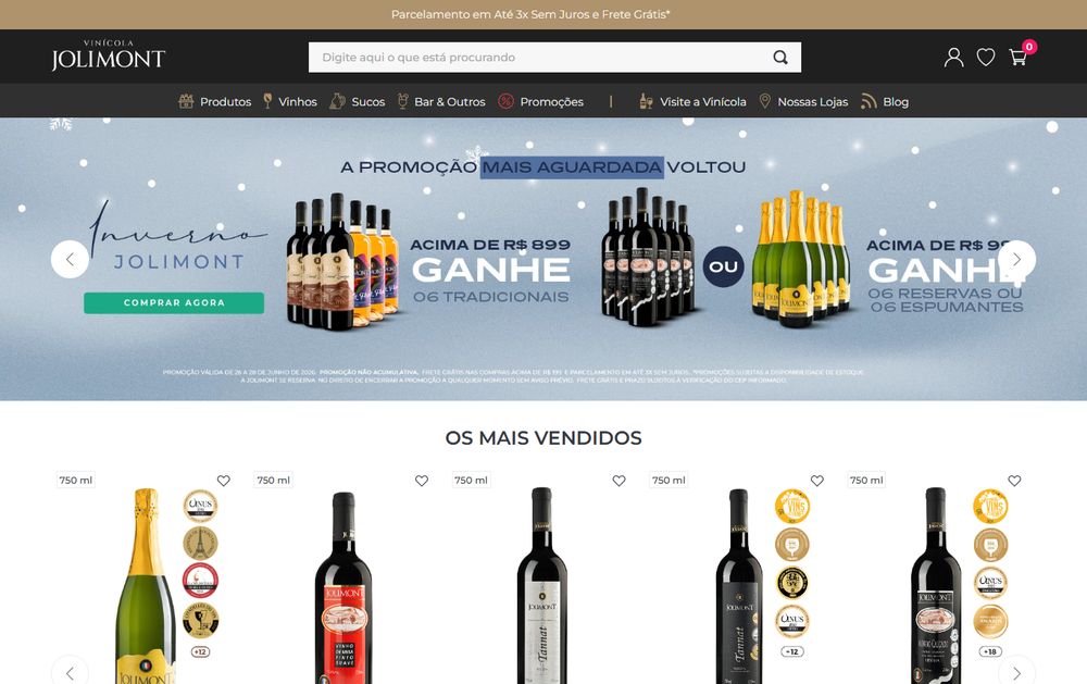 Home do site Vinhos Jolimont
